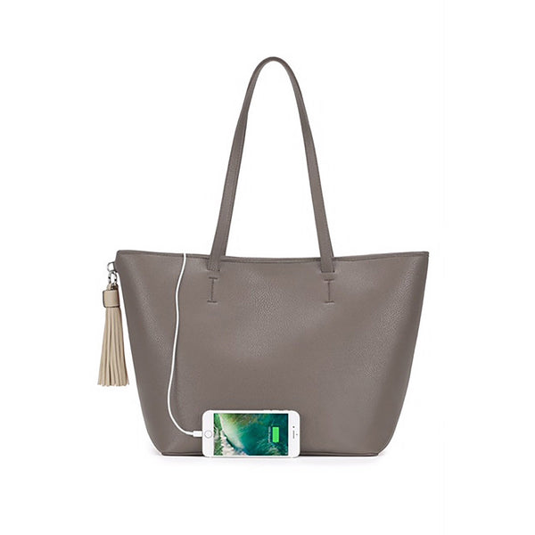 CHIC BUDS "TOTEL POWER" SMARTPHONE CHARGING TOTE - Royal Birkdale Boutique