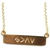 GOD IS GREATER THAN THE HIGHS & LOWS BAR NECKLACE - Royal Birkdale Boutique