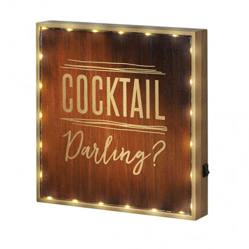 COCKTAIL DARLING? LIGHT-UP SIGN - Royal Birkdale Boutique