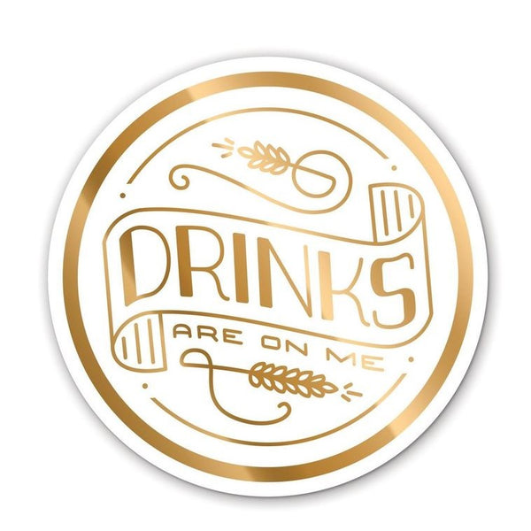 DRINKS ARE ON ME COASTERS - SET OF 8 - Royal Birkdale Boutique