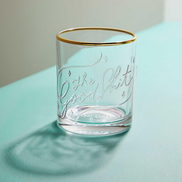 THE GOOD SH*T - LOWBALL GLASS - Royal Birkdale Boutique